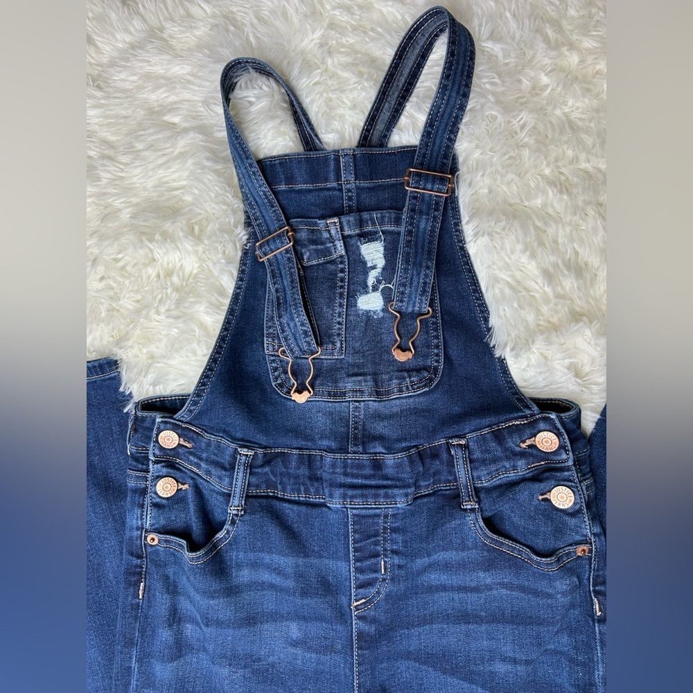 Justice Blue Jumpsuit with Distressed Details - Picture 3 of 13